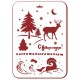 Трафарет Event Design новогодний NGP037 "Зимний лес", 31х21 см